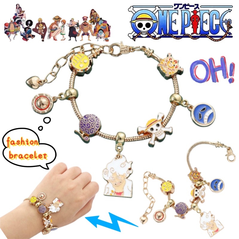 Anime Merchandise In Japan - วันพีช มังกี้ ดี ลูฟี่ ซันจิสินค้าอนิเมะ สร้อยข้อมือสร้างสรรค์แบบกำหนดเอง