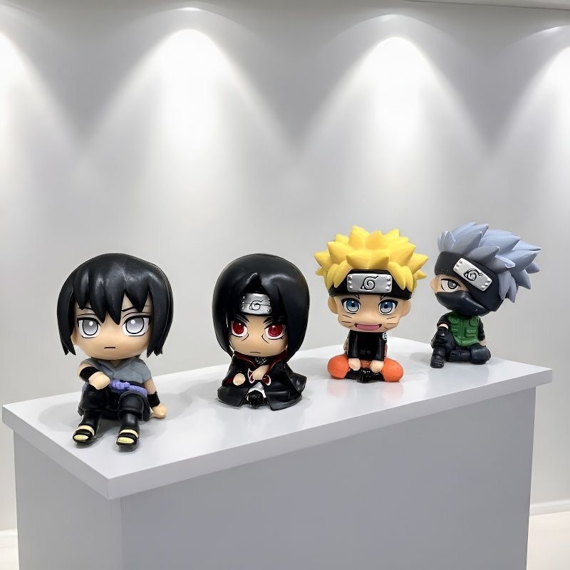 Anime Merchandise In Japan - โมเดลฟิกเกอร์การ์ตูนนารูโตะน่ารักแบบคาวาอี้ 2 มิติ ตุ๊กตาจิ๋ว ตกแต่งรถยนต์ ของตกแต่งโต๊ะทำงาน