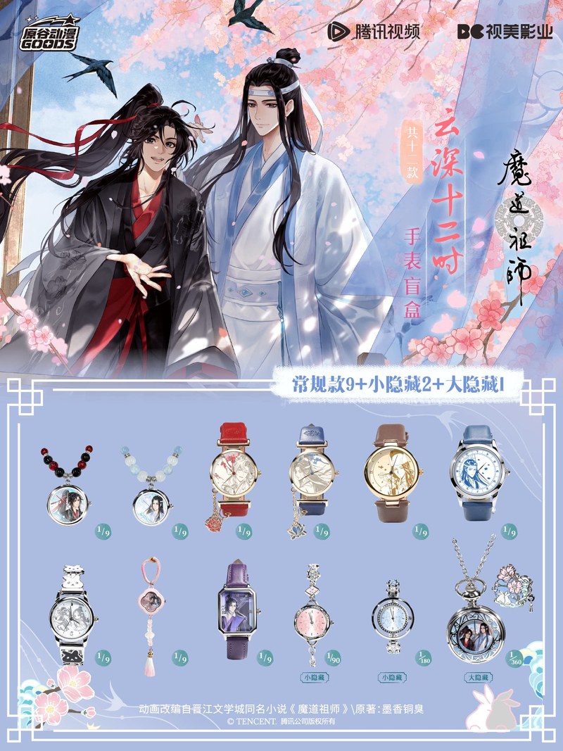 Anime Merchandise Box - Mdzs Acg Goods จี้นาฬิกา The Untamed
