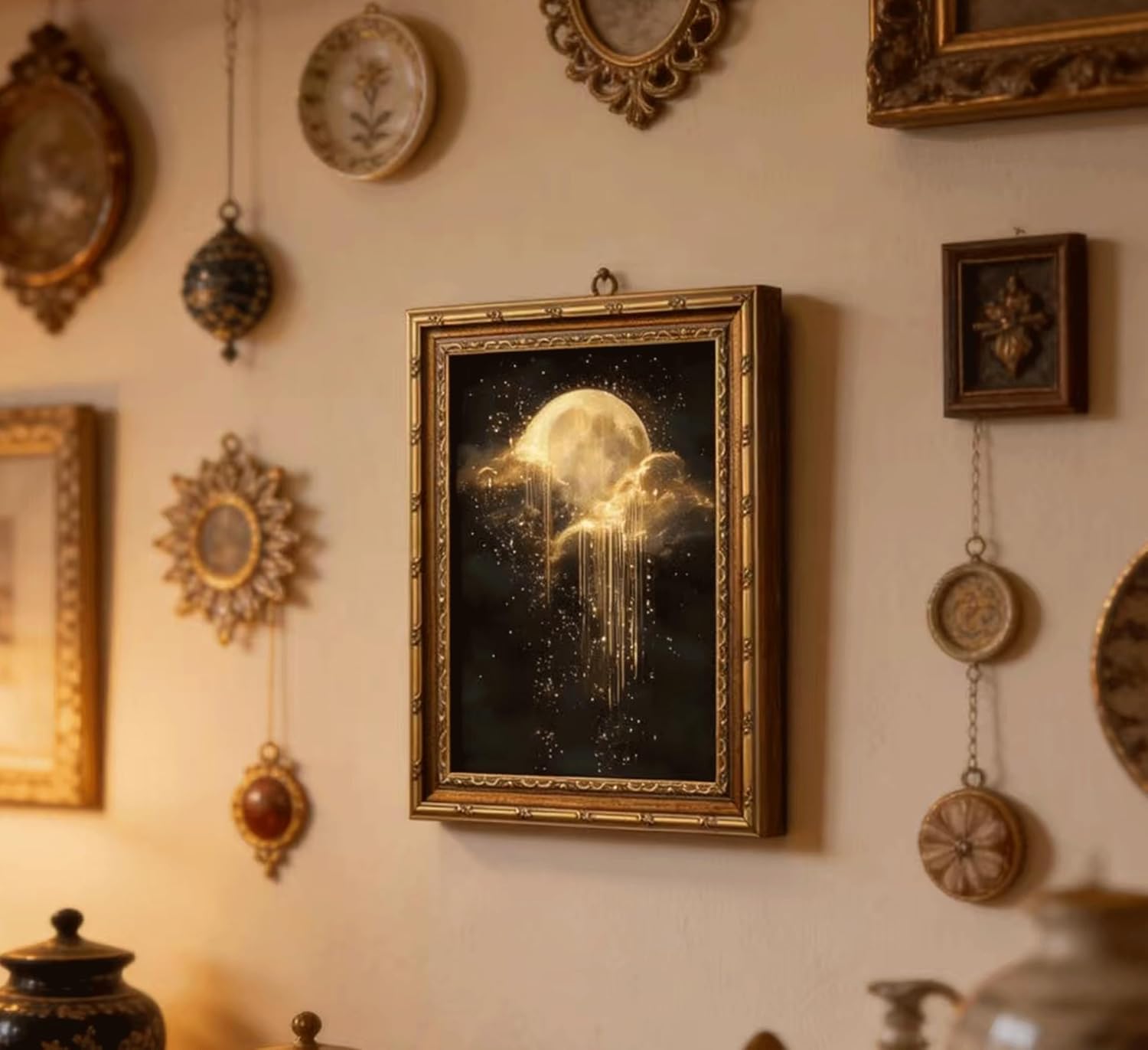 ภาพวาดผ้าใบติดผนังลายท้องฟ้าโบ - Art Print Framed บทวิจารณ์และราคา