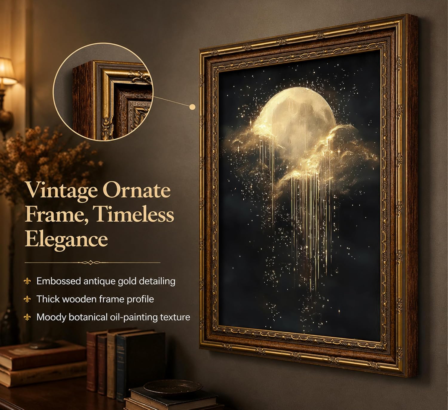 ภาพวาดผ้าใบติดผนังลายท้องฟ้าโบ - Art Print Framed บทวิจารณ์และราคา