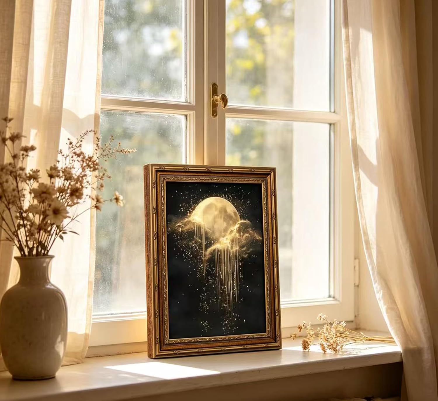 ภาพวาดผ้าใบติดผนังลายท้องฟ้าโบ - Art Print Framed บทวิจารณ์และราคา